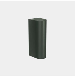 LedsC4 - Aplique IP66 Max Medium simple emisión LED 10.4 blanco extra cálido 2200K DALI-2 verde abeto 540lm