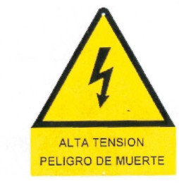 PROIMAN - Señal alta tensión 148mm aluminio