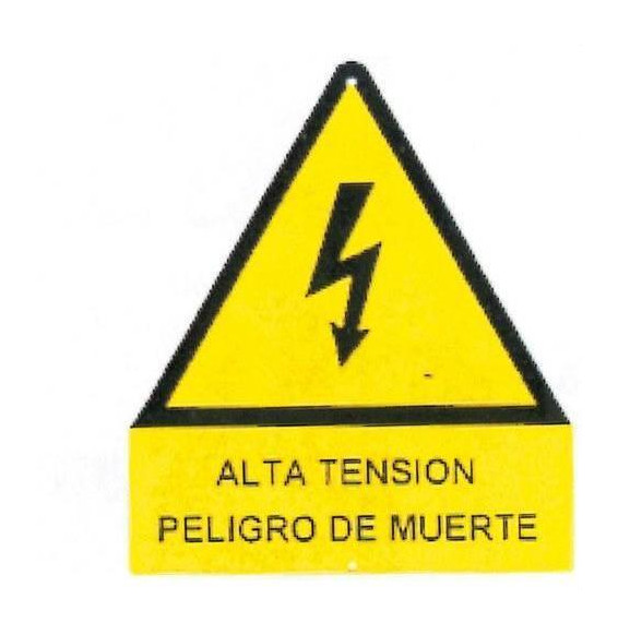 PROIMAN - Señal alta tensión 148mm aluminio