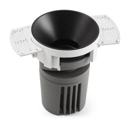 FARO - Empotrable DEEP78 R sin marco negro 36° 3000K CRI95 spread