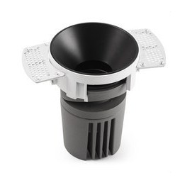 FARO - Empotrable DEEP78 R sin marco negro 36° 3000K CRI95 honeycomb