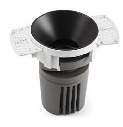 FARO - Empotrable DEEP78 R sin marco negro 36° 4000K CRI95 spread