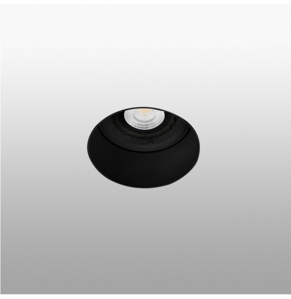 FARO - Empotrable FRESH negro sin marco GU10