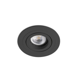 FARO - Empotrable RADON orientable redondo negro GU10/MR16/LED