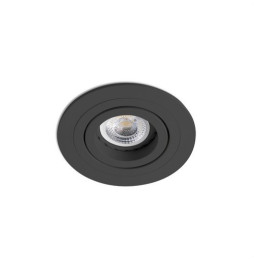 FARO - Empotrable RADON orientable redondo negro GU10/MR16/LED