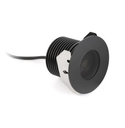 FARO - Empotrable GRUND negro anodizado 13W 350mA LED 36° 3000K