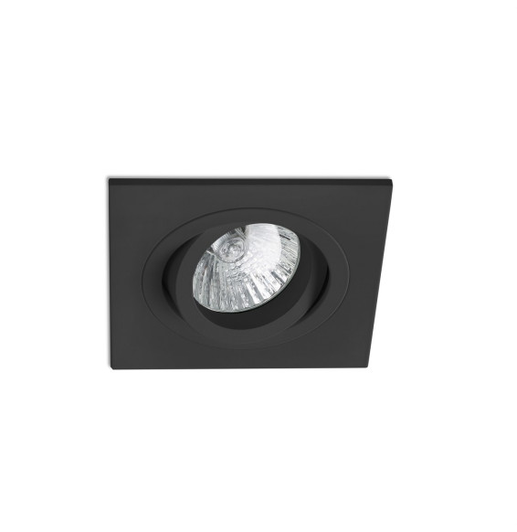 FARO - Empotrable RADON cuadrado negro GU10/MR16/LED