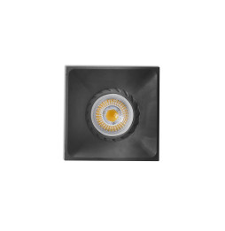 FARO - Empotrable NEON cuadrado negro 1xGU10/MR16/LED