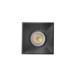 FARO - Empotrable NEON cuadrado negro 1xGU10/MR16/LED