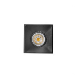 FARO - Empotrable NEON cuadrado negro 1xGU10/MR16/LED
