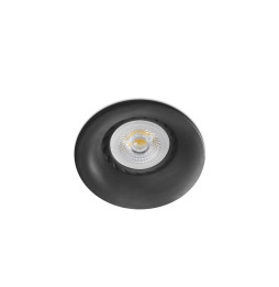 FARO - Empotrable NEON redondo negro 1xGU10/MR16/LED