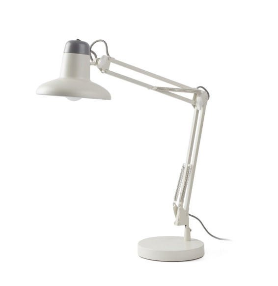 FARO - Flexo sobremesa SNAP blanco roto 1xE27 máximo 15W