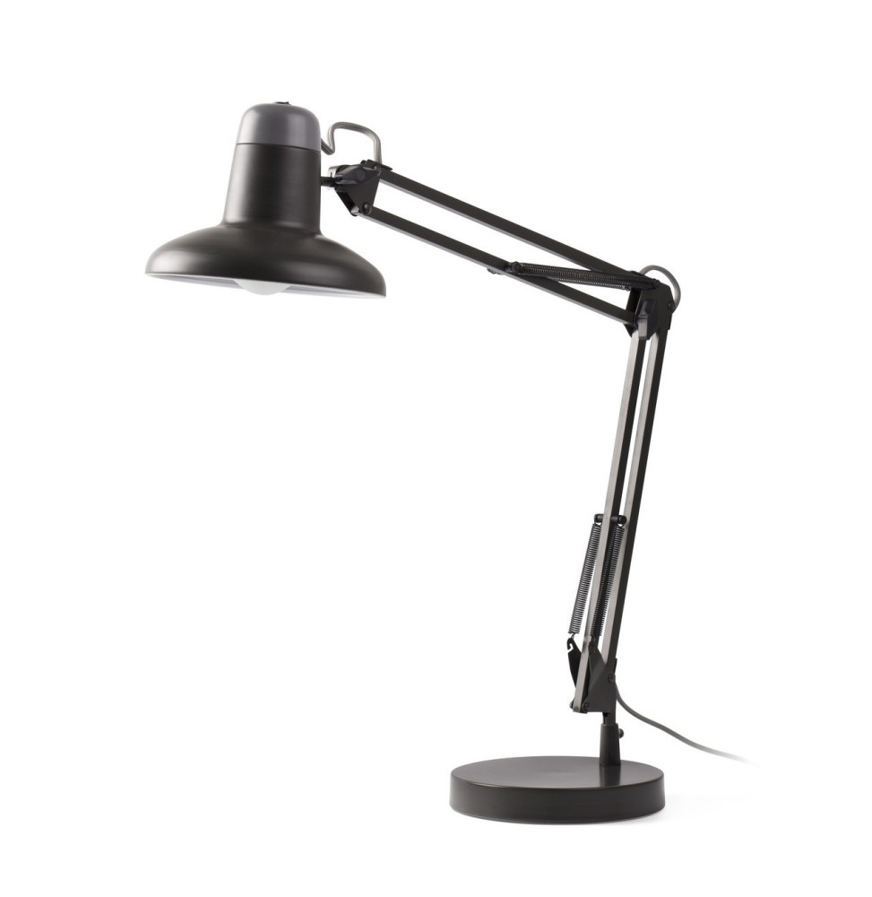 FARO - Flexo sobremesa SNAP gris oscuro 1xE27 máximo 15W