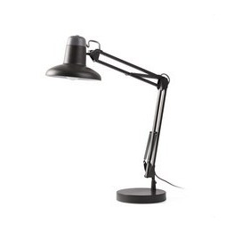 FARO - Flexo sobremesa SNAP gris oscuro 1xE27 máximo 15W