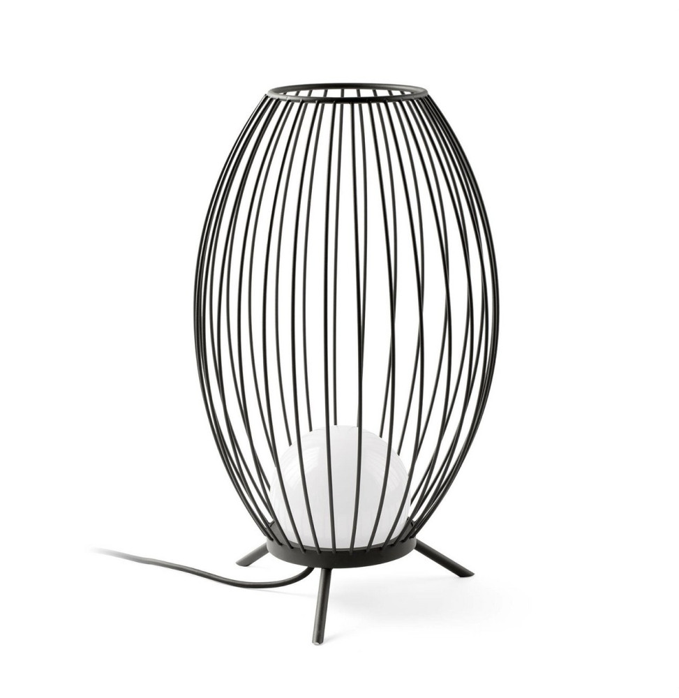 FARO - Luminaria exterior CAGE portátil gris oscuro LED 12W 2700K