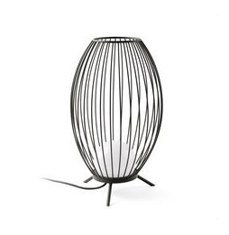 FARO - Luminaria exterior CAGE portátil gris oscuro LED 12W 2700K