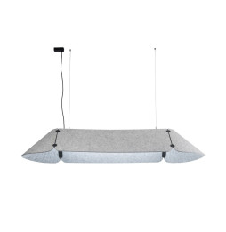FARO - Luminaria FONOVIA colgante gris 840mm 25W 3000K