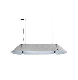 FARO - Luminaria FONOVIA colgante gris 840mm 25W 3000K