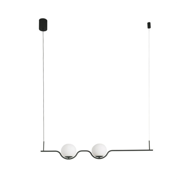 FARO - Luminaria colgante LE VITA negro LED 14W 2700K