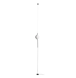 FARO - Luminaria colgante/pie LE VITA de salón negro LED 8W 2700K