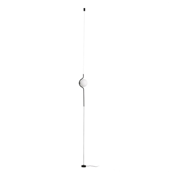 FARO - Luminaria colgante/pie LE VITA de salón negro LED 8W 2700K