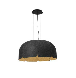FARO - Luminaria techo MUTE gris oscuro/marrón LED 24W 3000K dimable