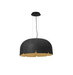 FARO - Luminaria techo MUTE gris oscuro/marrón LED 24W 3000K dimable