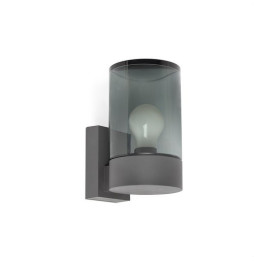 FARO - Aplique KILA E27 gris oscuro cristal fume