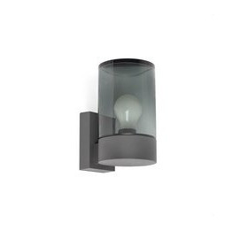 FARO - Aplique KILA E27 gris oscuro cristal fume