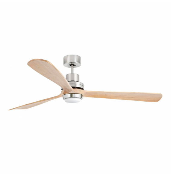 FARO - Ventilador LANTAU-G Ø1680mm DC 3 palas pino níquel mate luz