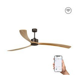FARO - Ventilador KAUAI Ø2330mm 3 palas S/R marrón