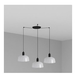 FARO - Luminaria colgante pantalla M TATAWIN 1xE27 3L blanco