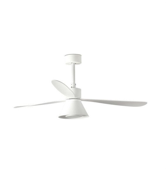 FARO - Luminaria ventilador AMELIA diámetro 1320mm 3 palas CONO 20W CCT DIM blanco