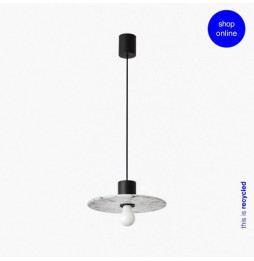 FARO - Luminaria colgante CONFETTI diámetro 30CM 1xE27 marmóreo negro