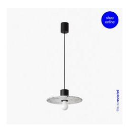 FARO - Luminaria colgante CONFETTI diámetro 30CM 1xE27 marmóreo negro