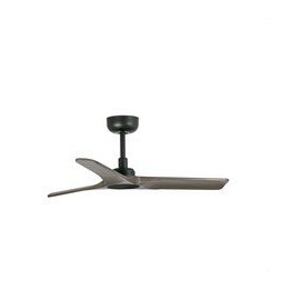 FARO - Luminaria ventilador HEYWOOD diámetro 900mm 3 palas madera oscura negro