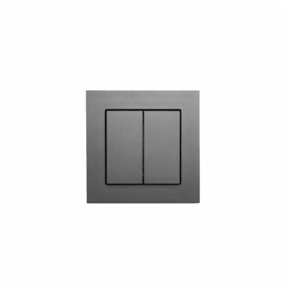 FARO - Interruptor 55 2 teclas (4 canales) antracita mate