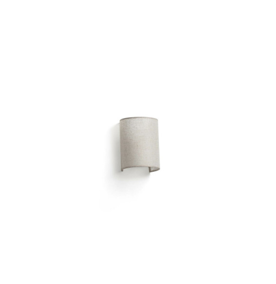 FARO - Aplique redondo OTTON 1xE27 redondo 200x150x120 lino