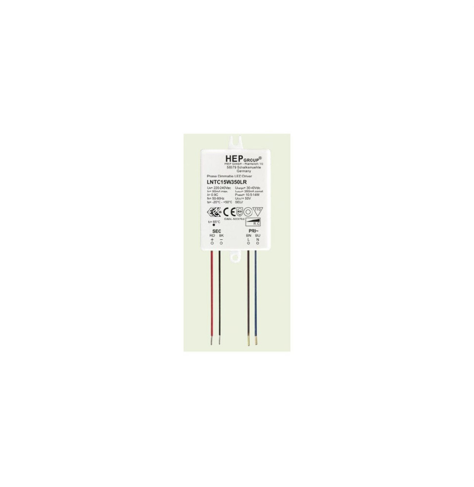 FARO - Driver 9-15W 350mA 220-240V PHASE DIM