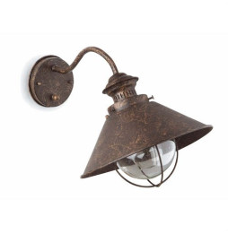 FARO - Aplique CLASICO NAUTICA E27 60W marrón óxido