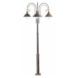 FARO - Farola NAUTICA-8 3xE27 60W marrón óxido