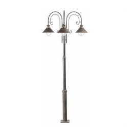 FARO - Farola NAUTICA-8 3xE27 60W marrón óxido