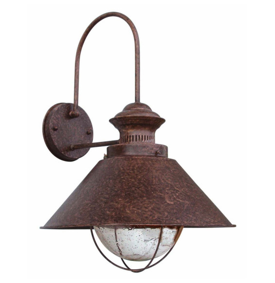 FARO - Aplique NAUTICA-P 20cm E27 13/60W marrón óxido