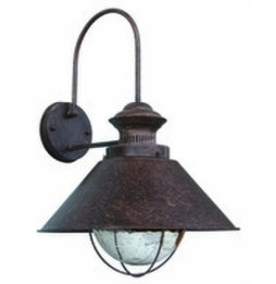 FARO - Aplique NAUTICA-G 30cm E27 20/100W marrón óxido