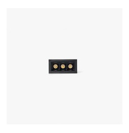 FARO - Empotrable TROOP 3x2W 48° 2700K CRI90 negro / negro