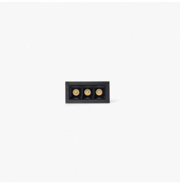 FARO - Empotrable TROOP 3x2W 15° 4000K CRI90 negro / negro