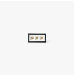 FARO - Empotrable TROOP 3x2W 48° 4000K CRI90 negro / blanco