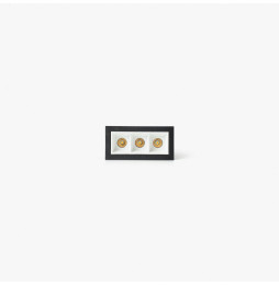 FARO - Empotrable TROOP 3x2W 36° 4000K CRI90 negro / blanco