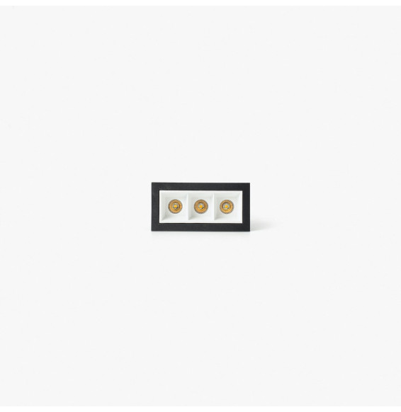 FARO - Empotrable TROOP 3x2W 36° 4000K CRI90 negro / blanco