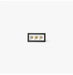 FARO - Empotrable TROOP 3x2W 36° 2700K CRI90 negro / blanco